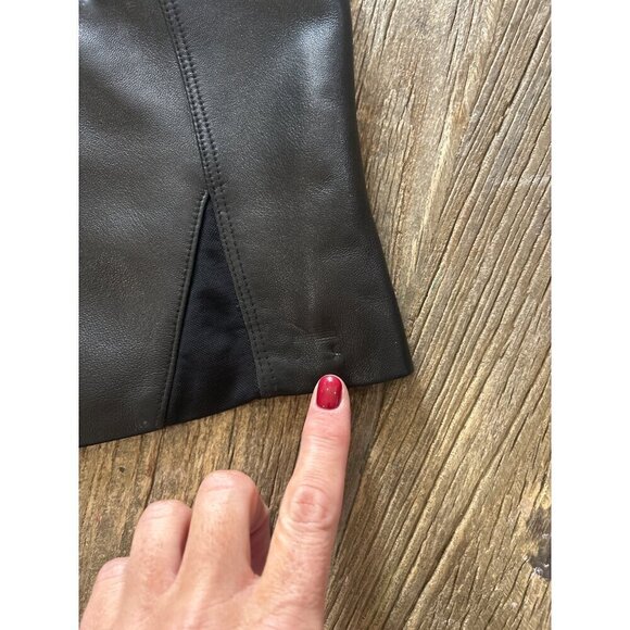 RTA Rangi Leather Bustier Corset Top Black Womens Size 4 - Picture 9 of 11